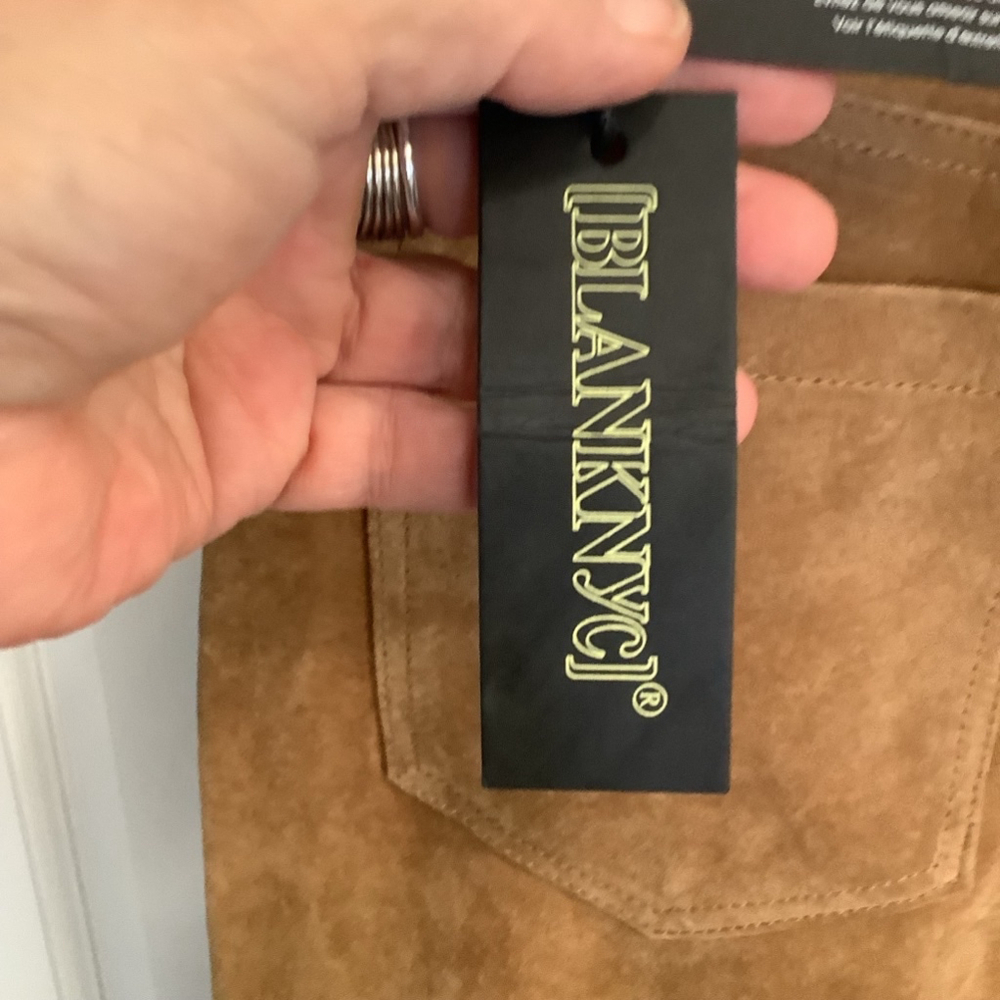 Blank NYC Brown Suede Pencil Skirt - Picture 8 of 14